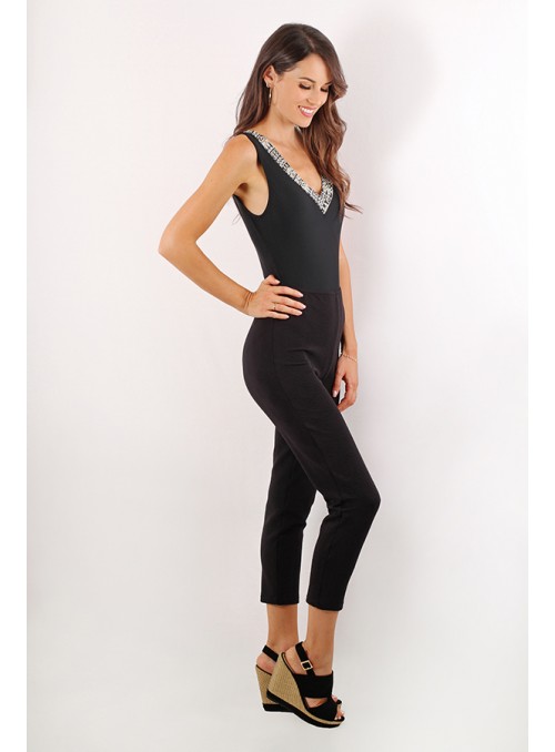 Leggins - Noir en tissu...